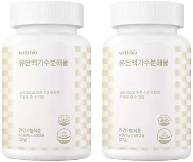 WITHBIO 유단백가수분해물 60캡슐x2통, 2개