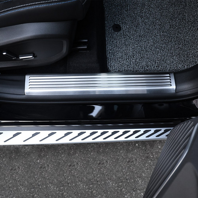 카스타 호환 필랑트 도어스커프 도어 스탭 기스방지 차량용 악세사리 용품, (실버 몰딩) 내부 1SET, 기타