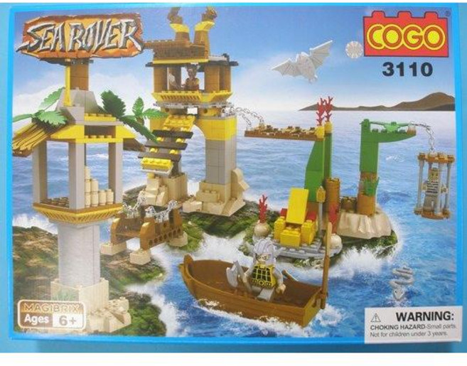 COGO 積高 3110 海盜系列島嶼之爭 約350pcs 積木, 一組入