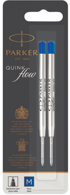 [수입정품] 파카 큉크 볼펜 블루 리필, 2개입 1세트