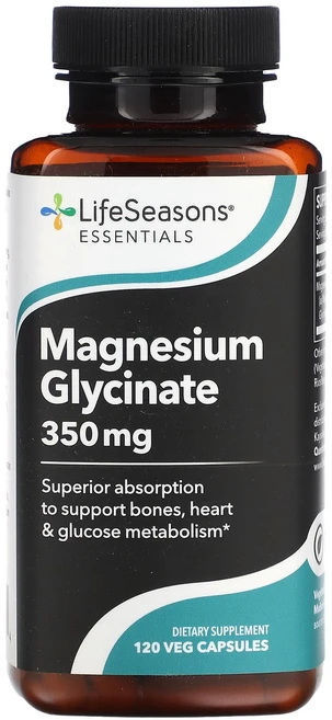 라이프시즌스 마그네슘 글리시네이트 87.5 mg 120 베지캡슐, 6개, 120정 - 쿠팡
