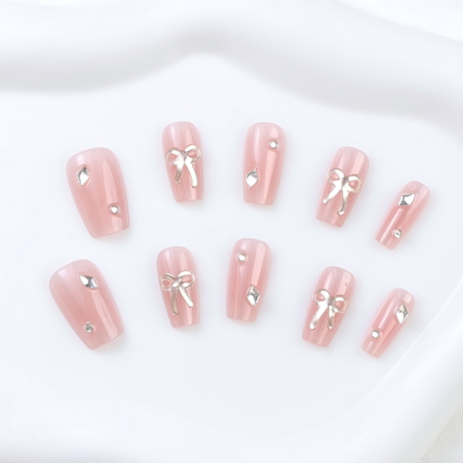 천안각 심플한 데일리 네일팁 수제 붙이는 네일팁, 1개, 02-모델-S