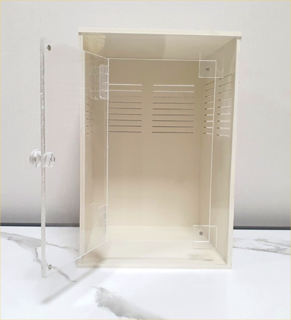 게코사육장 도마뱀사육장 파충류사육장 파충류용품 곤충함/파충류함/곤충관찰/파충류관찰, 200x200x400(mm), 1개