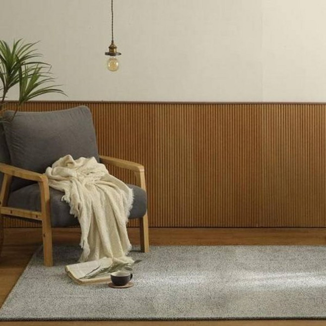 휴고하우스 투톤컬러 워셔블 먼지없는 사계절 거실 러그 사각