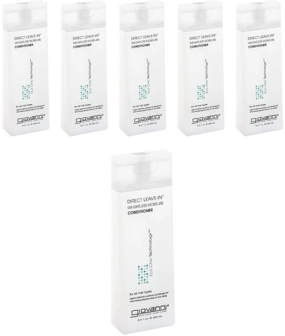 지오바니 다이렉트 리브-인 웨이트리스 모이스처 컨디셔너, 250ml, 6개 - 쿠팡