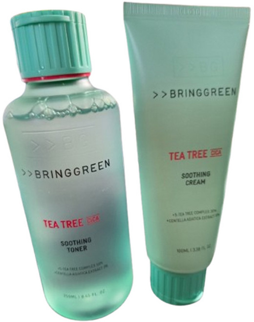 브링그린 티트리 시카 수딩 토너 250ml+크림 100ml 2종기획세트 공식몰정품, 1개