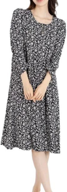 시크나인 여성 피치기모 원피스 잠옷 꽃무늬 홈웨어 10종 따뜻한 소재 스판