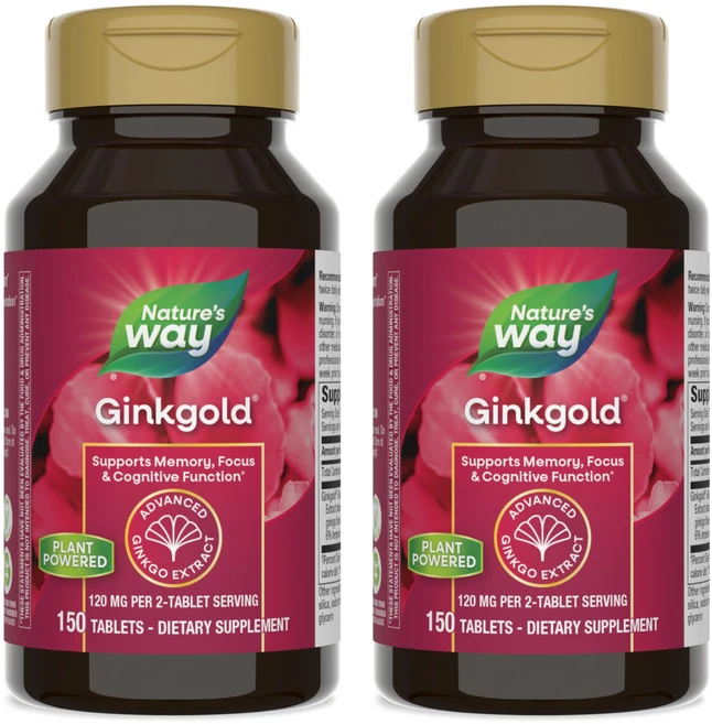 네이쳐스웨이 징크골드 60mg 포 멘탈 샤프니스 타블렛, 2개, 150정 - 쿠팡