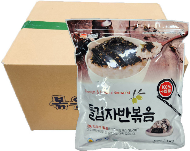 두원푸드 돌자반볶음(1kgx4봉/1박스)밥반찬 김자반, 4개