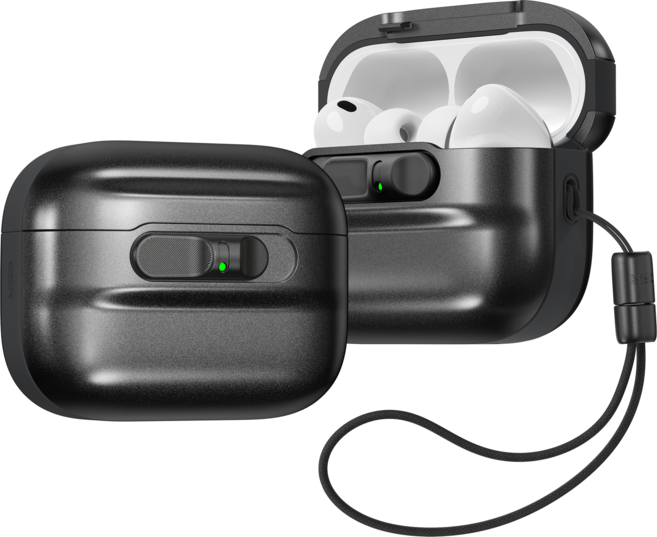 ESR 에어팟 할로락 맥세이프 펄스 마그네틱 케이스, 에어팟 프로 3세대, 블랙, 1개