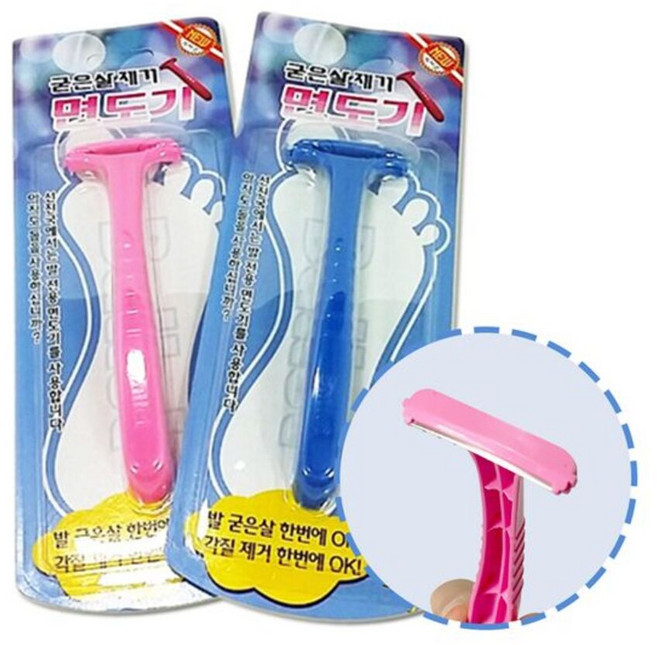 굳은살제거 면도기 색상랜덤 발레 굳은살제거 국내산, 1개, 1개입