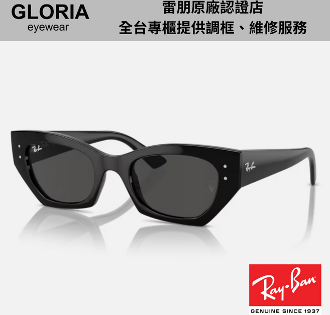 Ray-Ban雷朋 RB4430F 復古膠框太陽眼鏡 時尚百搭 經典復古設計
