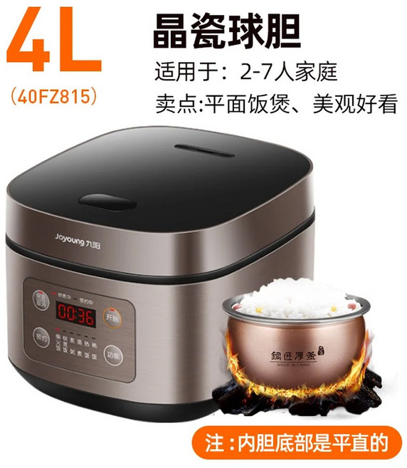 220V Joyoung Smart Rice Cooker for Home Use Cook, EU, 4L