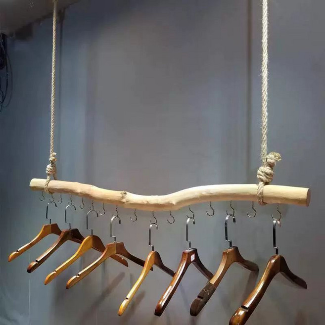 나뭇가지 행거 의류진열대 옷가게 천장 선반 빈티지, 90cm