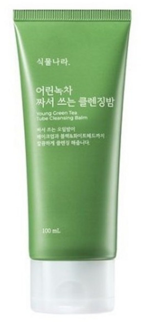 식물나라 어린녹차 짜서쓰는 클렌징밤, 2개, 100ml