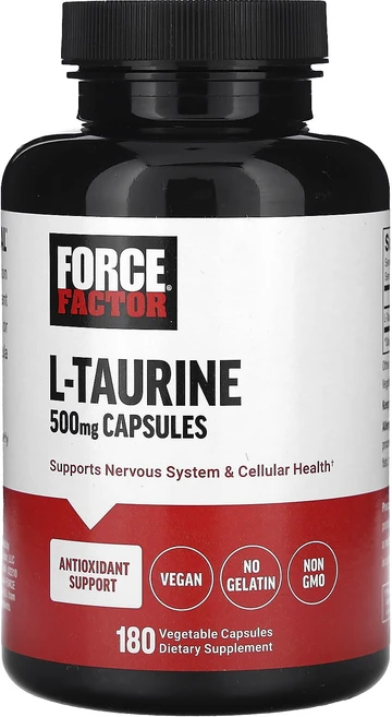 Force Factor l-타우린 500mg 베지 캡슐 180정, ForceFactorl타우린500mg베지캡슐180정, 1개 - 쿠팡