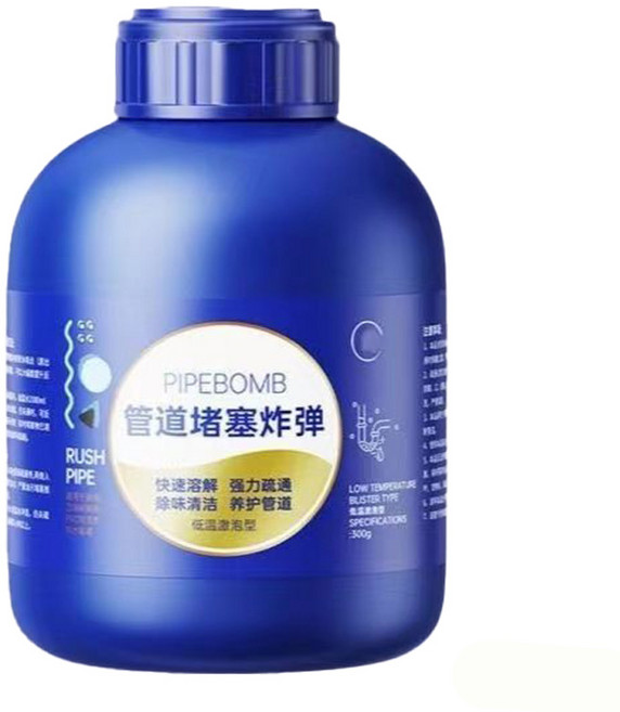 PIPEBOMB 管道疏通劑, 1套, 【家庭常備6瓶裝】300G*6瓶, 300ml
