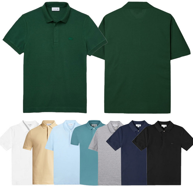 라코스테 레귤러핏 스트레치 코튼 파리 폴로 릴랙스핏 헤리티지 오픈 카라 반팔티