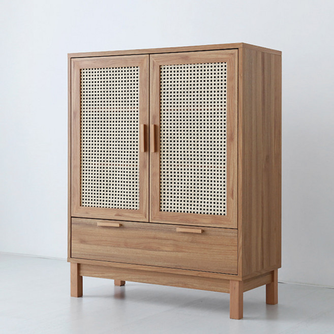 마켓비 벤탄 선반형 수납장 3단 폭조절가능 W900 서랍, 캄포어베니어 7671.2030