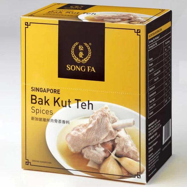 싱가포르 송파 바쿠테 소스 song fa bak kut teh 등갈비탕 육골차 정식수입 미슐렝선정, 5개, 30g - 쿠팡