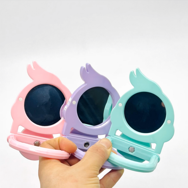 퍼스트버드 앵무새 거울 장난감 놀이 튼튼한 플라스틱, 1개, 퍼플