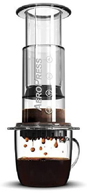 (미국정품/무료배송) 에어로프레스 오리지널 커피 에스프레소 풀바디 부드러운 캠핑 여행 휴대용 메이커, 1개, 클리어