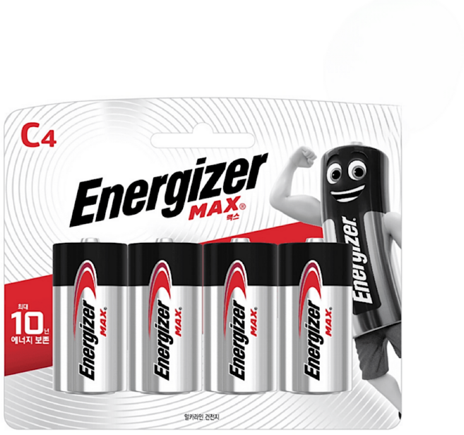 에너자이저 맥스C 4p + AAA2p 건전지 세트, 6개입, 1세트