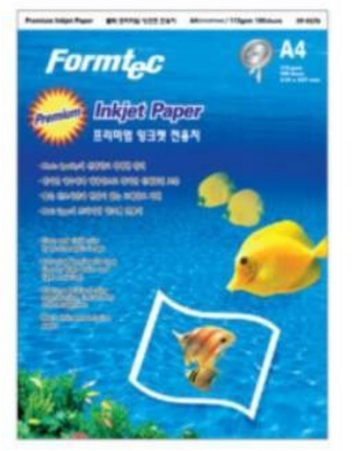폼텍 컬러잉크젯용지 (FP), A4)FP-9570/115g/100매DMN1302921