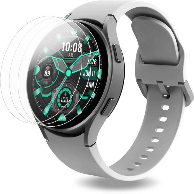 다이아큐브 스마트워치 9H PET 유리코팅 액정보호필름 갤럭시워치8 40mm 간편부착 3P, 3개