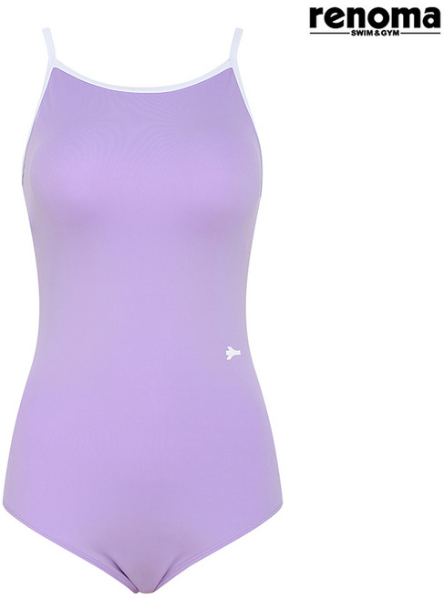 레노마수영복 여성 U-BACK 원피스 실내 수영복 퍼플 (RN-LS2F701_PP) 브라캡증정