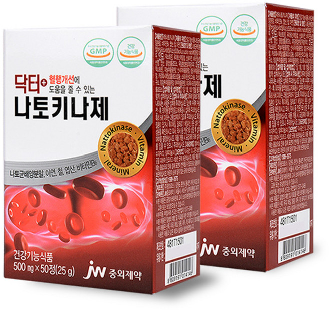 JW중외제약 닥터 나토키나제, 2개, 50정