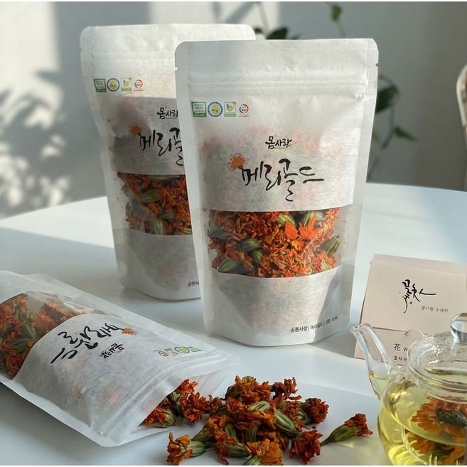 [몸사랑] 유기농 메리골드꽃차( 25g - 리필용 ), 1개, 1개입