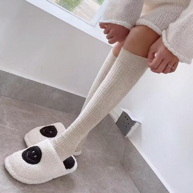 하이유니 골지 벨벳 페이크 울 니삭스 롱삭스 긴 양말 35cm