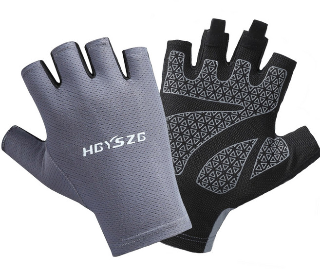 에어쿨 여름용 메쉬 반장갑 남자 여자 등산 자전거 골프, 1세트