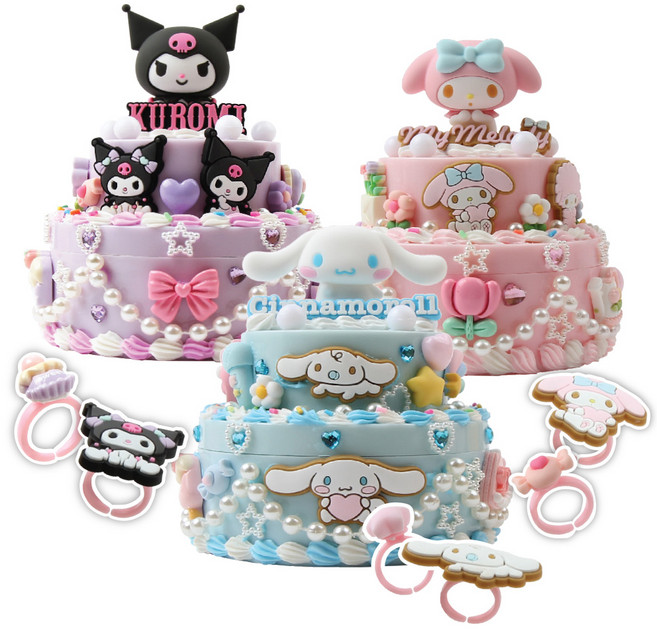 산리오 보석함 무드등 꾸미기 시나모롤 쿠로미마이멜로디 만들기세트, 쿠로미 무드등보석함꾸미기