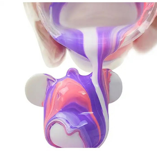 스테이앳홈 푸어링 아트 베어브릭 만들기 DIY 준비물 키트 물감 풀구성, 1개