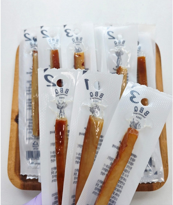 페스츄리 오징어 스틱 두가지맛 오리지널 바베큐 개별포장 먹기 좋은 간식 주전부리 오징어, 바베큐맛(12개입), 1