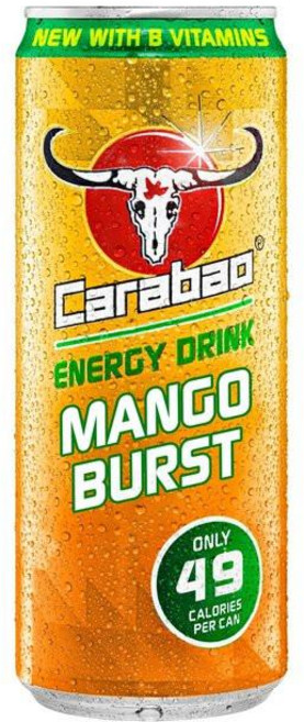 Carabao Energy 카라바오 에너지 드링크 딩고망고 버스트, 6개, 330ml
