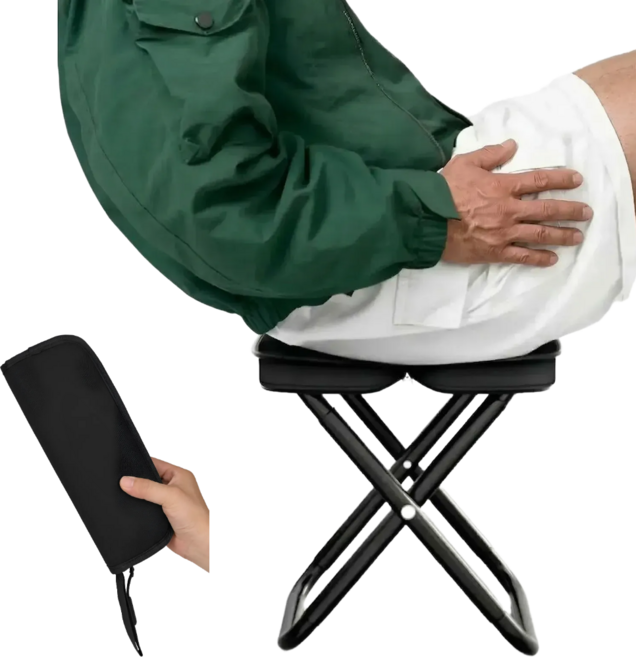 올라잇픽 초경량 고탄소 캠핑 의자, 1개, 블랙