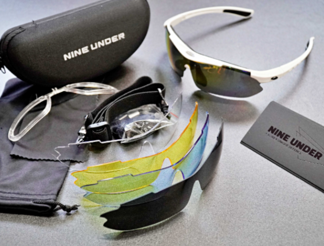 나인언더 스포츠 편광 선글라스 자전거 싸이클 낚시 골프 고글 도수클립포함