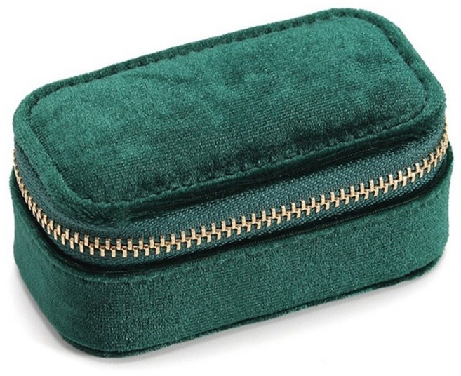 벨벳 지퍼 미니 악세사리 보관함 여행용 주얼리 보석함