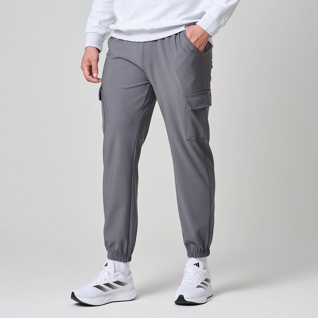 필드웍스 남성 봄가을 카고 조거팬츠 스판 건빵 바지