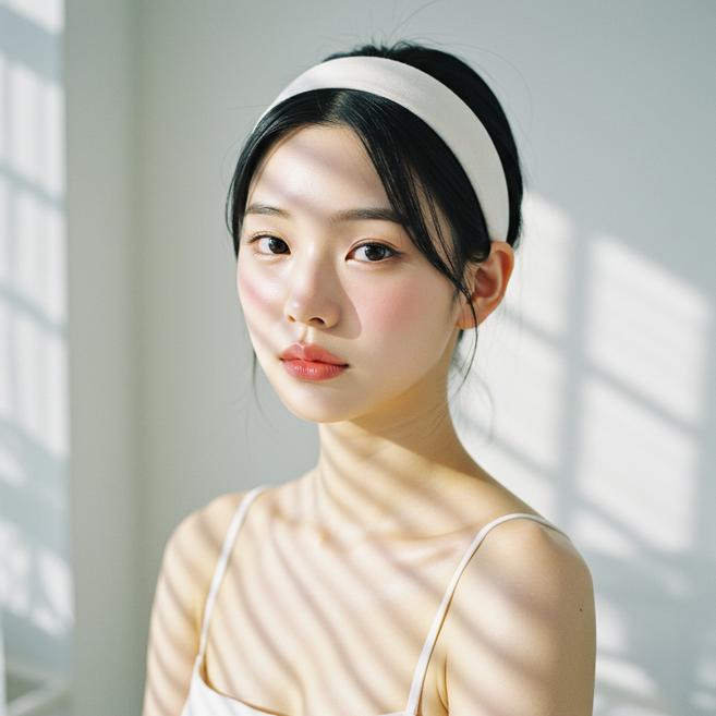 남녀공용 면 헤어밴드 5cm 스판 땀흡수 러닝 운동 헤어밴드