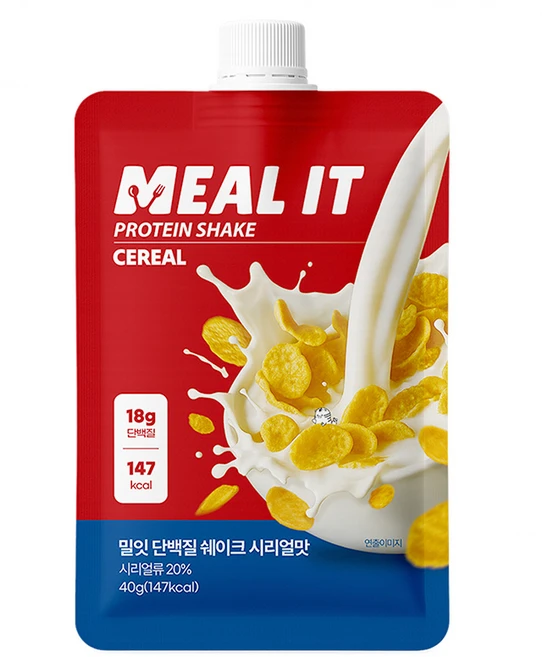 밀잇 단백질 쉐이크 파우치 시리얼, 1개, 40g - 쿠팡