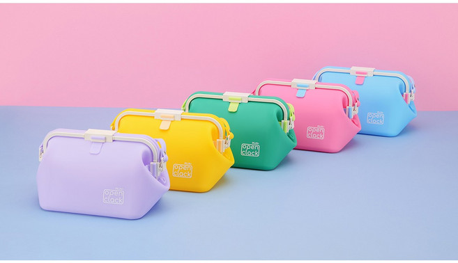 오픈클락 플러스 빅사이즈 실리콘 수영복 가방 plus+, 연핑크