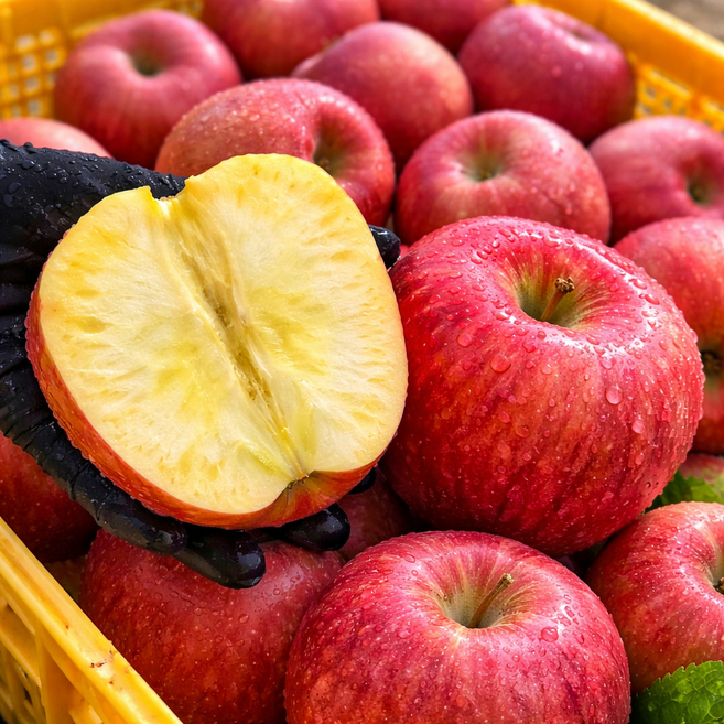 [1박스+1박스 행사기간] 청송 세척된 꿀고당 5KG 사과 대과 (총 10키로 발송) 부사, 1박스, 10KG