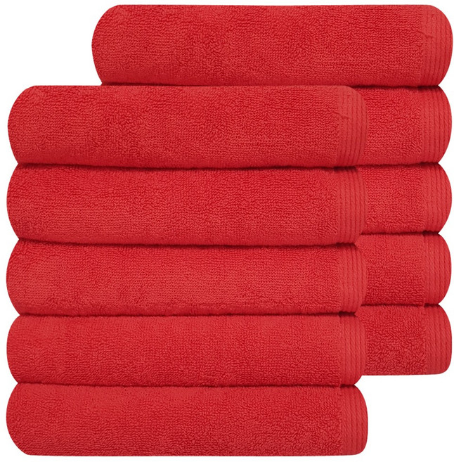 다주타올 뉴노멀 데일리 호텔 수건 150g 30수 면사, 레드, 10개