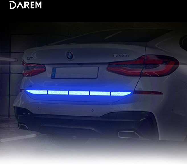 다름 트렁크 범퍼 프리즘 반사테이프 (5P 1set), 레드, 1개