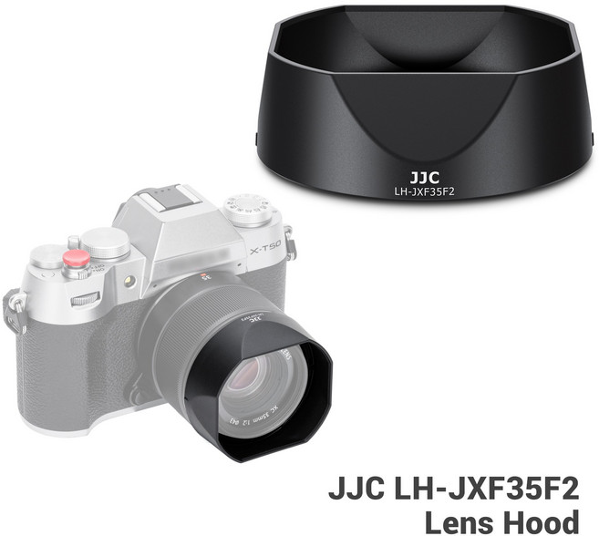 JJC 후지필름 XF 35mm F2 XF 23mm F2 XC 35 F2 렌즈 사각 후드, LH-JXF35F2, 1개