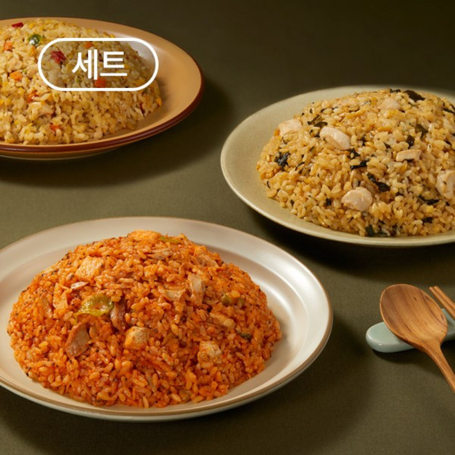 바르닭 닭가슴살 곤약볶음밥 3종 세트, 18개, 250g